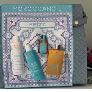 Moroccanoil Frizz Control Hair Care Collection with Blue Bag